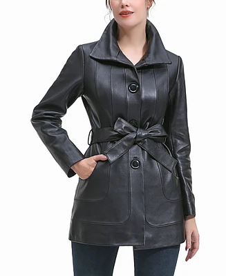 Bgsd Petite Erika Leather Coat