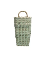 Slickblue Sage Woven Wicker Wall Baskets (Set of 2)