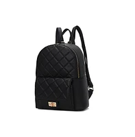 Mkf Collection Dimitria Quilted and Smooth Backpack by Mia K