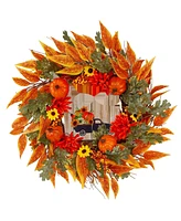 Maggift Thanksgiving Fall Door Decorations