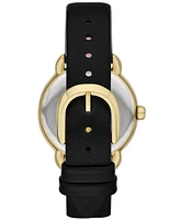 Kate Spade New York Women's Lily Avenue Black Leather Watch 34mm