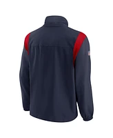 Nike Men's Navy New England Patriots Sideline Woven Logo Full-Zip Jacket