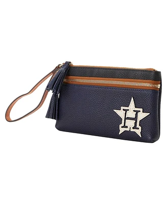 Dooney & Bourke Women's Houston Astros Infield Double-Zip Wristlet