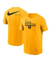 Nike Men's Gold Pittsburgh Pirates 2-Hit Speed City Connect T-Shirt