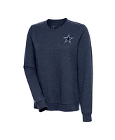 Antigua Women's Heather Navy Dallas Cowboys Logo Action Sweatshirt