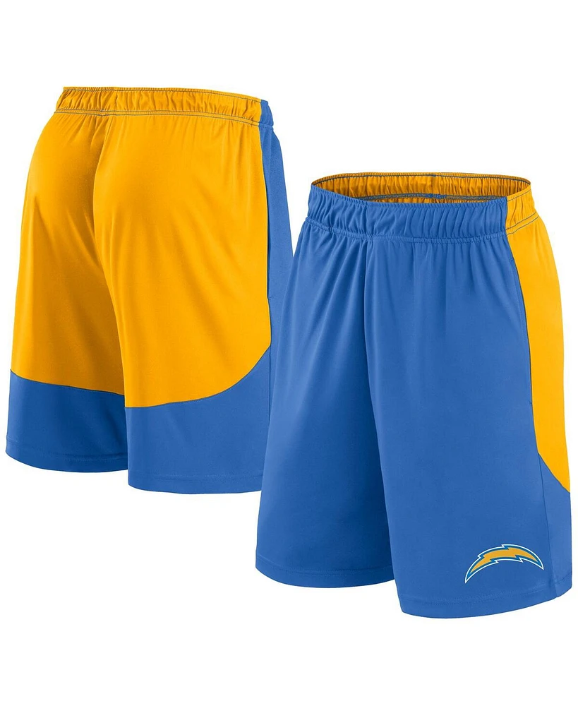 Fanatics Men's Powder Blue/Gold Los Angeles Chargers Go Hard Shorts