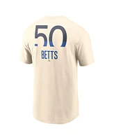 Nike Men's Mookie Betts Cream Los Angeles Dodgers 2024 City Connect Fuse Name Number T-Shirt