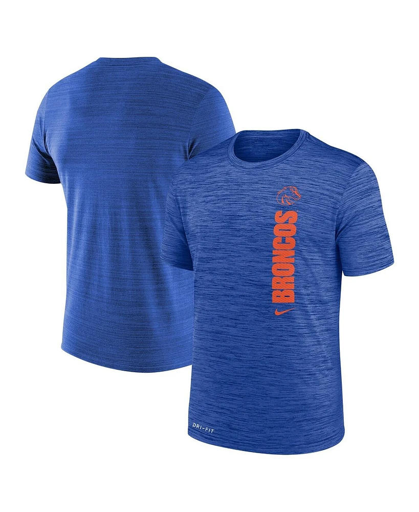 Nike Men's Royal Boise State Broncos 2024 Sideline Velocity Legend Performance T-Shirt