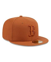 New Era Men's Brown Boston Red Sox Spring Color 59FIFTY Fitted Hat