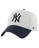 '47 Brand Men's Gray/Navy New York Yankees Sure Shot Classic Franchise Fitted Hat