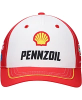 Team Penske Men's White/Red Joey Logano Shell Pennzoil Uniform Adjustable Hat