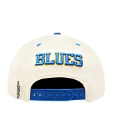 Pro Standard Men's Cream St. Louis Blues Retro Classic Logo Snapback Hat