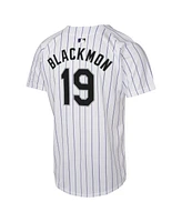 Nike Big Boys and Girls Charlie Blackmon White Colorado Rockies Home Game Player Jersey