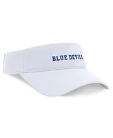 Nike Men's and Women's White Duke Blue Devils 2024 Sideline Fit Ace Visor