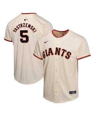 Nike Big Boys and Girls Mike Yastrzemski Cream San Francisco Giants Home Game Player Jersey