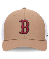 Nike Men's Boston Red Sox Khaki Rise Trucker Adjustable Hat