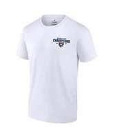 Fanatics Men's White Florida Panthers 2024 Stanley Cup Champions Jersey Roster T-Shirt