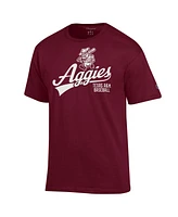 Champion Men's Maroon Texas A M Aggies Ol' Sarge Baseball Script T-Shirt