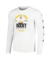 Contenders Clothing Men's White Rocky Boxing Tour Long Sleeve T-Shirt