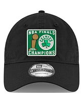 New Era Men's Black Boston Celtics 2024 Nba Finals Champions Squared Up 9TWENTY Adjustable Hat