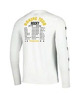 Contenders Clothing Men's White Rocky Boxing Tour Long Sleeve T-Shirt