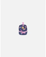 Deux par Deux Girl Pencil Case Navy Printed Unicorn - Toddler|Child