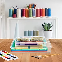 Sorbus 4 Piece Stackable Document & Paper Storage Box Set
