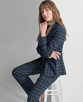 Tommy Hilfiger Women's Slim Fit Checked Blazer