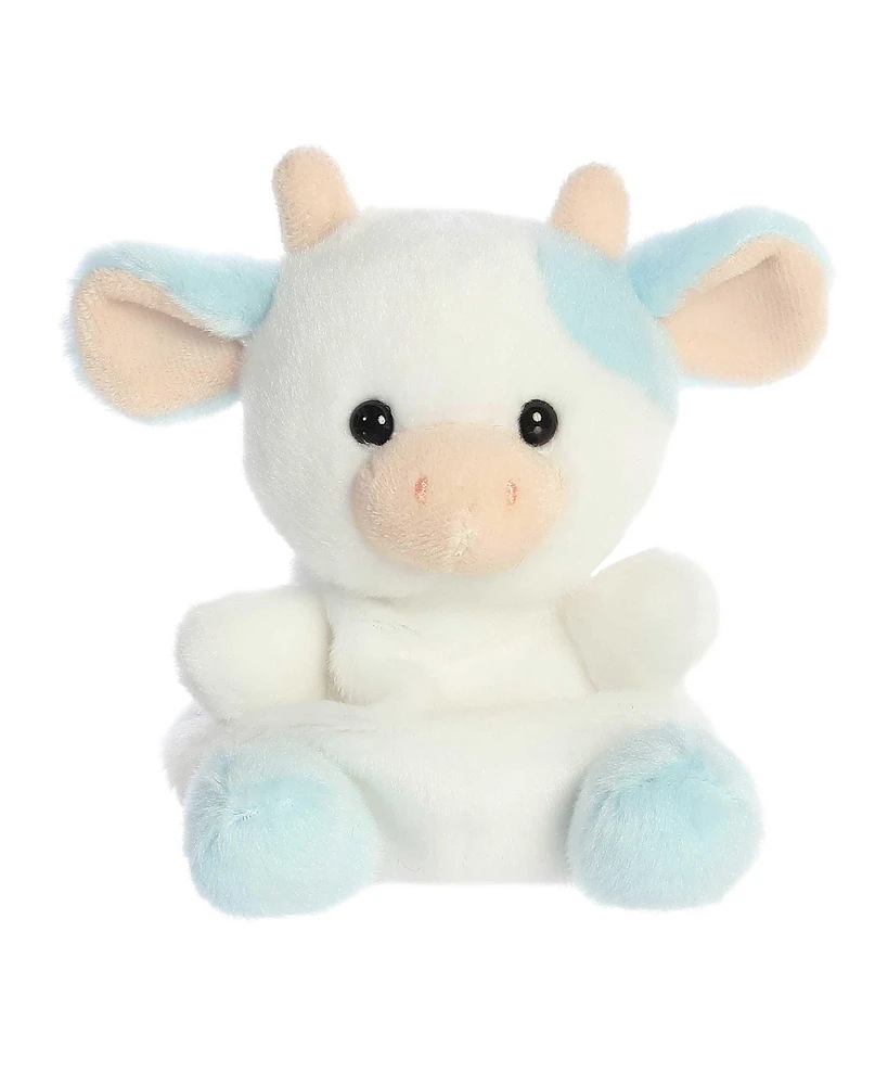 Aurora Mini Skyla Blueberry Cow Palm Pals Adorable Plush Toy Blue 4.5"