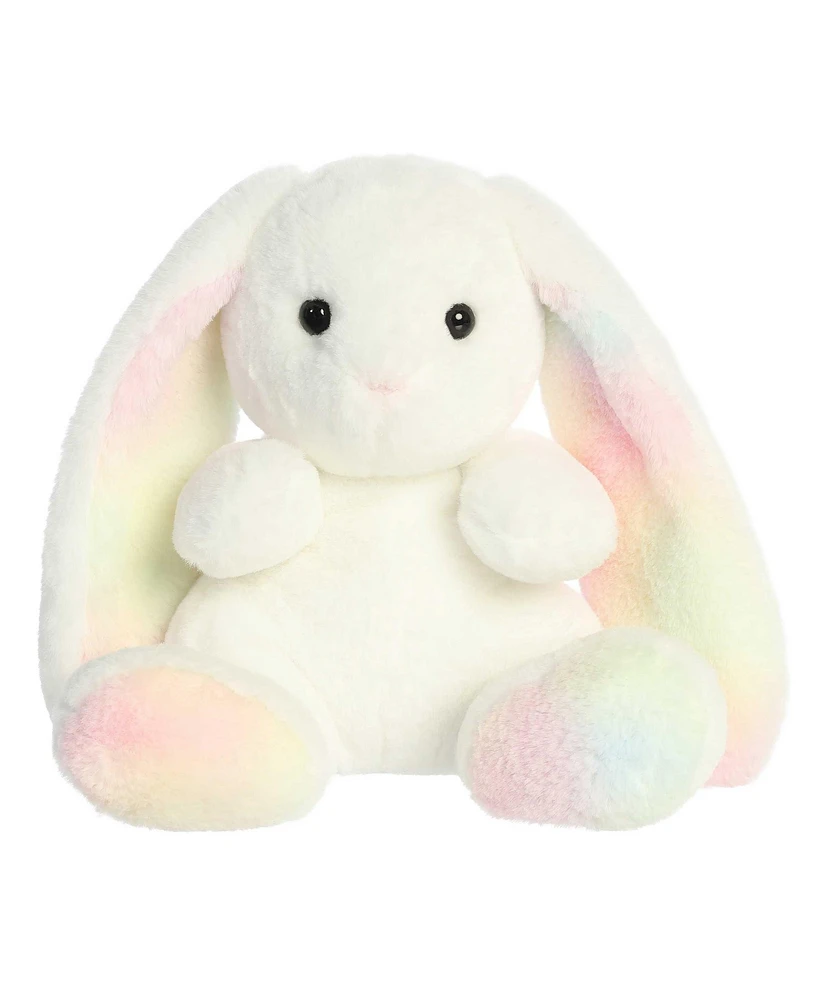 Aurora Large Bunny Spring Vibrant Plush Toy Rainbow 14"