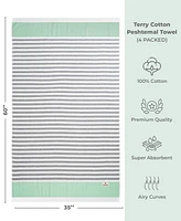American Soft Linen Peshtemal 100% Turkish Cotton 4-Pack Beach Towels, 35" x 60"