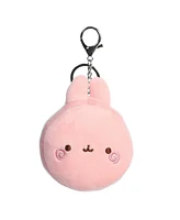 Aurora Mini Macaron Molang Keychain Playful Plush Toy Pink 3"