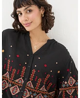 FatFace Women's Elana Embroidered Blouse