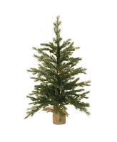 Slickblue Led Pine Tree with Burlap Bag Base