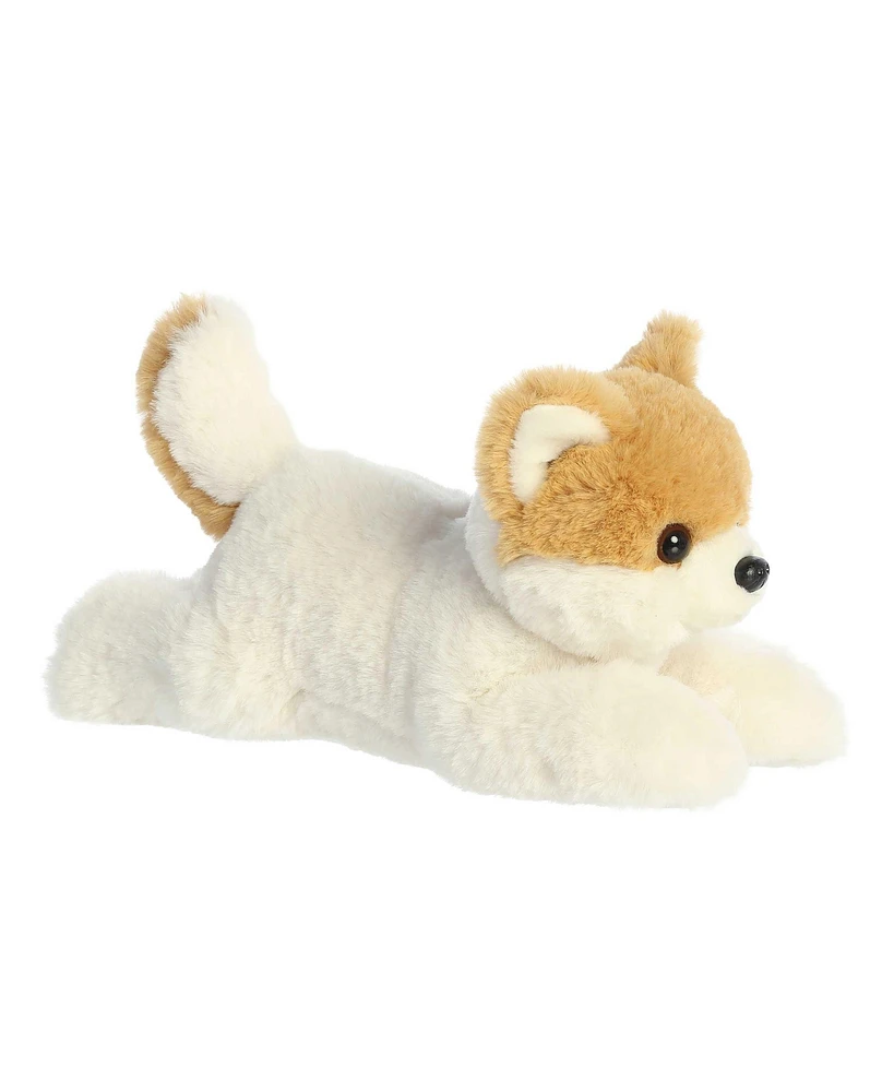 Aurora Medium Peanut Pom Pup Flopsie Adorable Plush Toy White 12"