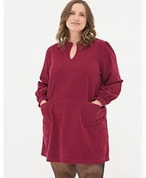 FatFace Women's Fran Cord Check Dress