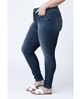 Slink Jeans Women's Denim Mid Rise Skinny