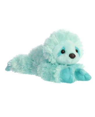 Aurora Small Minty Sloth Mini Flopsie Adorable Plush Toy Blue 8"