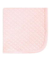 Hudson Baby Infant Girl Quilted Cotton Washcloths, Forest, One