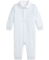 Polo Ralph Lauren Baby Striped Cotton Jersey Coverall