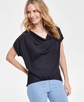 I.n.c. International Concepts Women's Satin-Front Top