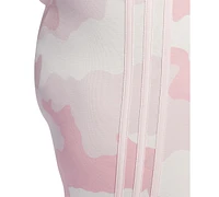 adidas Plus Camo Print Three Stripe Leggings