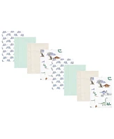 Hudson Baby Boys Cotton Poly Flannel Burp Cloths 8-Pack