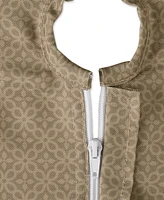 Design Imports Lattice Print Outdoor Tablecloth with Zipper, 60"x84 "