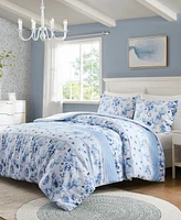 Intelligent Design Christa Floral Striped 3-Pc. Duvet Cover Set, Full/Queen