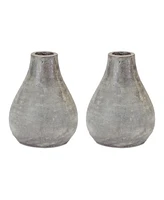 Slickblue Distressed Terra Cotta Vase (Set of 2)