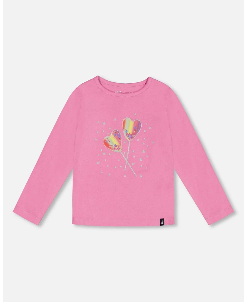 Deux par Toddler Girls Long Sleeve T-Shirt Pink - Toddler|Child