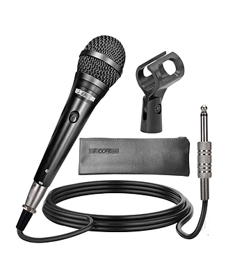 5 Core Mic Karaoke Dynamic Handheld Xlr Microphone for Professional Vocal Recording Live Stage Singing Music Neodymium 1/4 Corded Wired Microfono