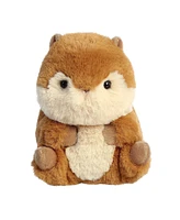 Aurora Mini Romper Chipmunk Rolly Pet Round Plush Toy Brown 5"