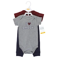 Hudson Baby Boys Cotton Bodysuit and Pant Set
